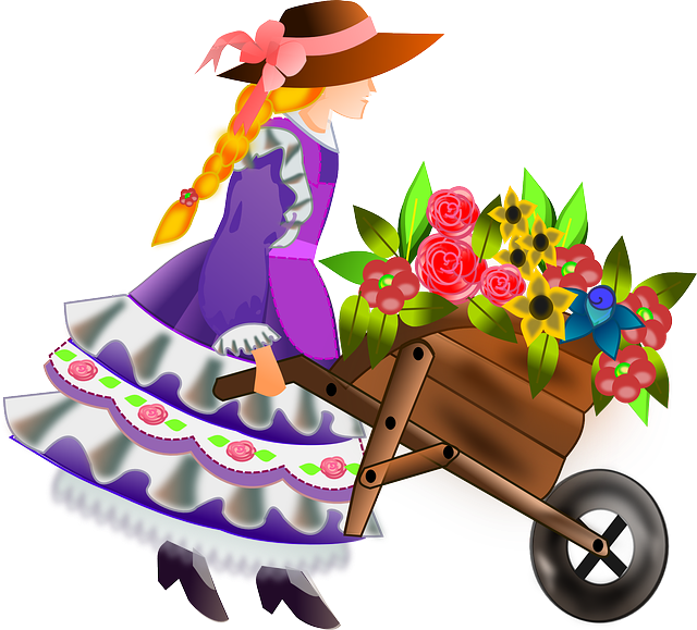 Wheelbarrows And People - La Sombra De Las Muchachas En Flor [book] Clipart (640x579), Png Download