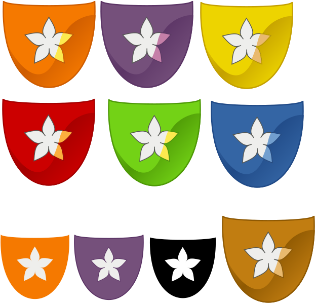 Orange, Purple, Yellow, Red Green, Blue And Brown Fancy - 5 Star Trustpilot Clipart (650x650), Png Download