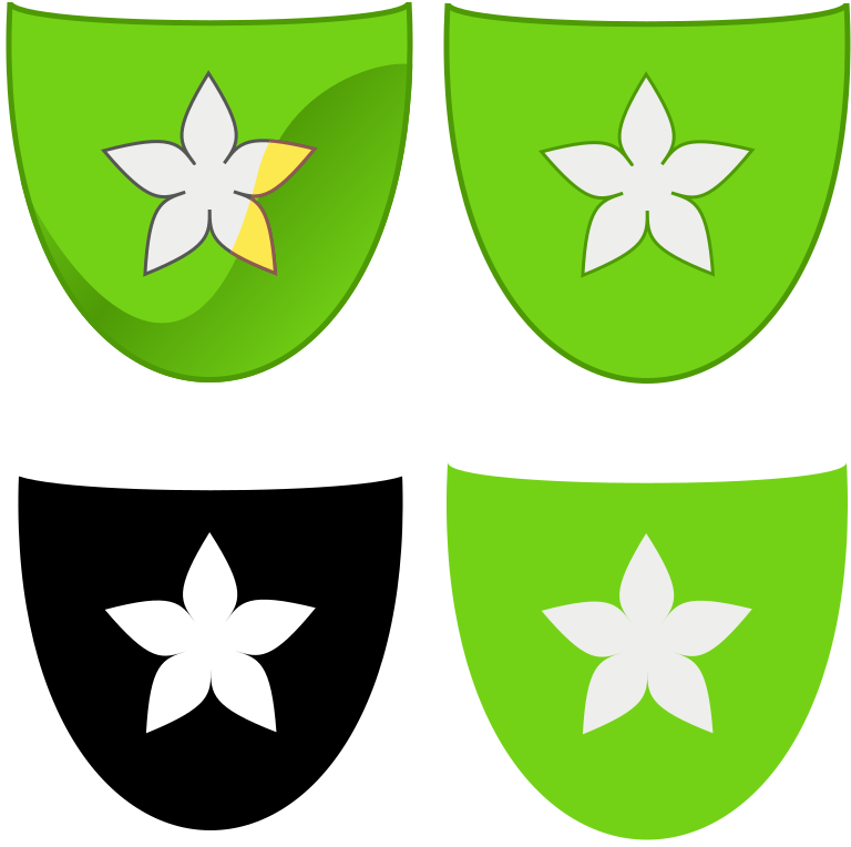 Flower-asterisks - Crawford Family Coat Of Arms Clipart (800x800), Png Download