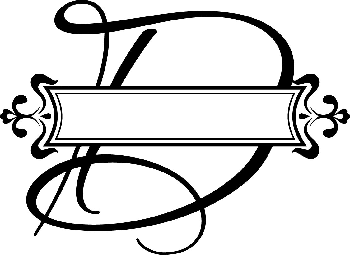 Download Download D Transparent Fancy Split Monogram Letter H Clipart 688901 Pinclipart