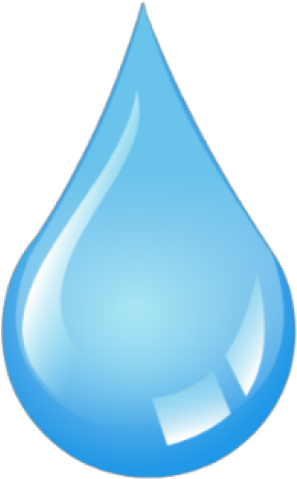 Water Drops Clipart Drop Silhouette - Drop - Png Download (640x480), Png Download