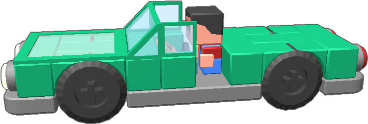 This Is A Green Fun Car That You Can Drive - Pickup Truck Clipart (768x768), Png Download