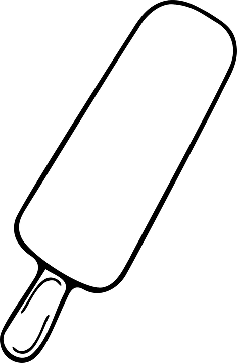 Ice Cream Drawing Stick Clipart (469x720), Png Download