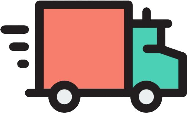 Truck Clipart Transparent Background - Delivery Truck Cartoon Png (640x480), Png Download