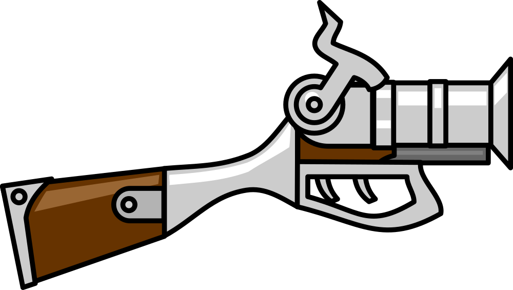 Clipart Gun - Desenho Pistola - Png Download (800x454), Png Download
