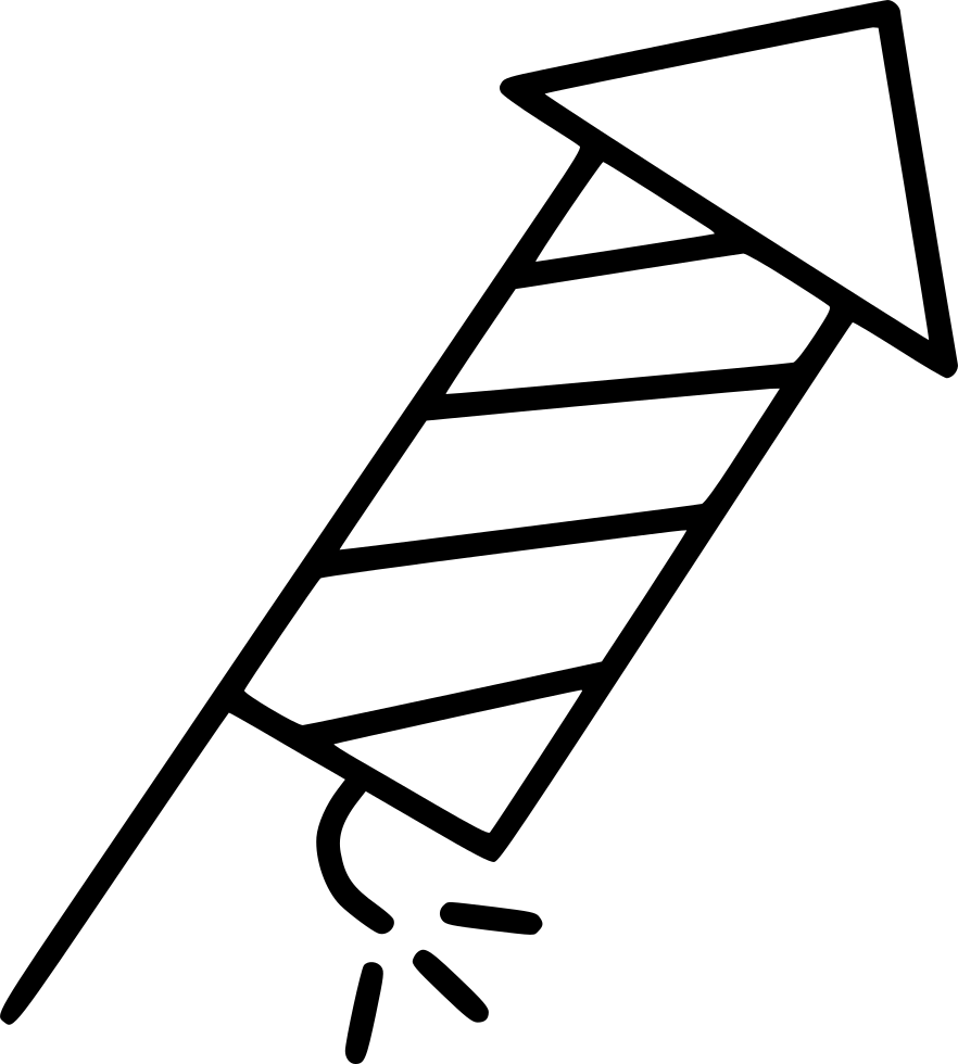 Rocket Clipart Cracker - Outline Images Of Crackers - Png Download (882x980), Png Download