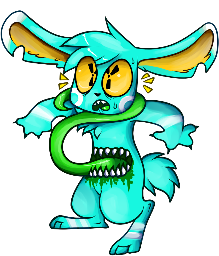 A Vicious Stomach Ache - Cartoon Clipart (814x881), Png Download