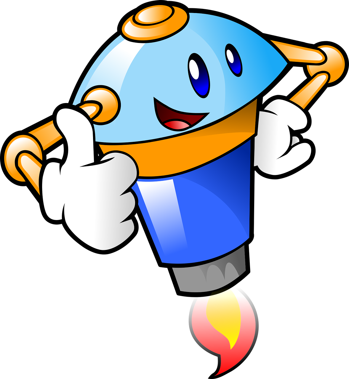 Rules Are For Robots - Cartoon Robot Thumbs Up Clipart (1178x1280), Png Download