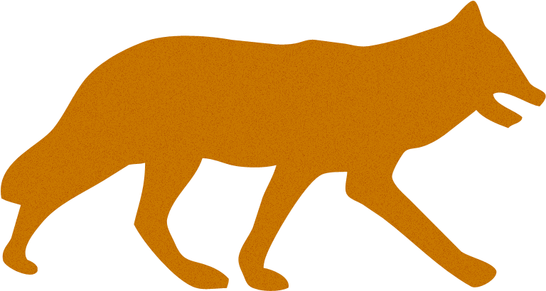 Canines - Black Fox Silhouette Shower Curtain Clipart (800x600), Png Download