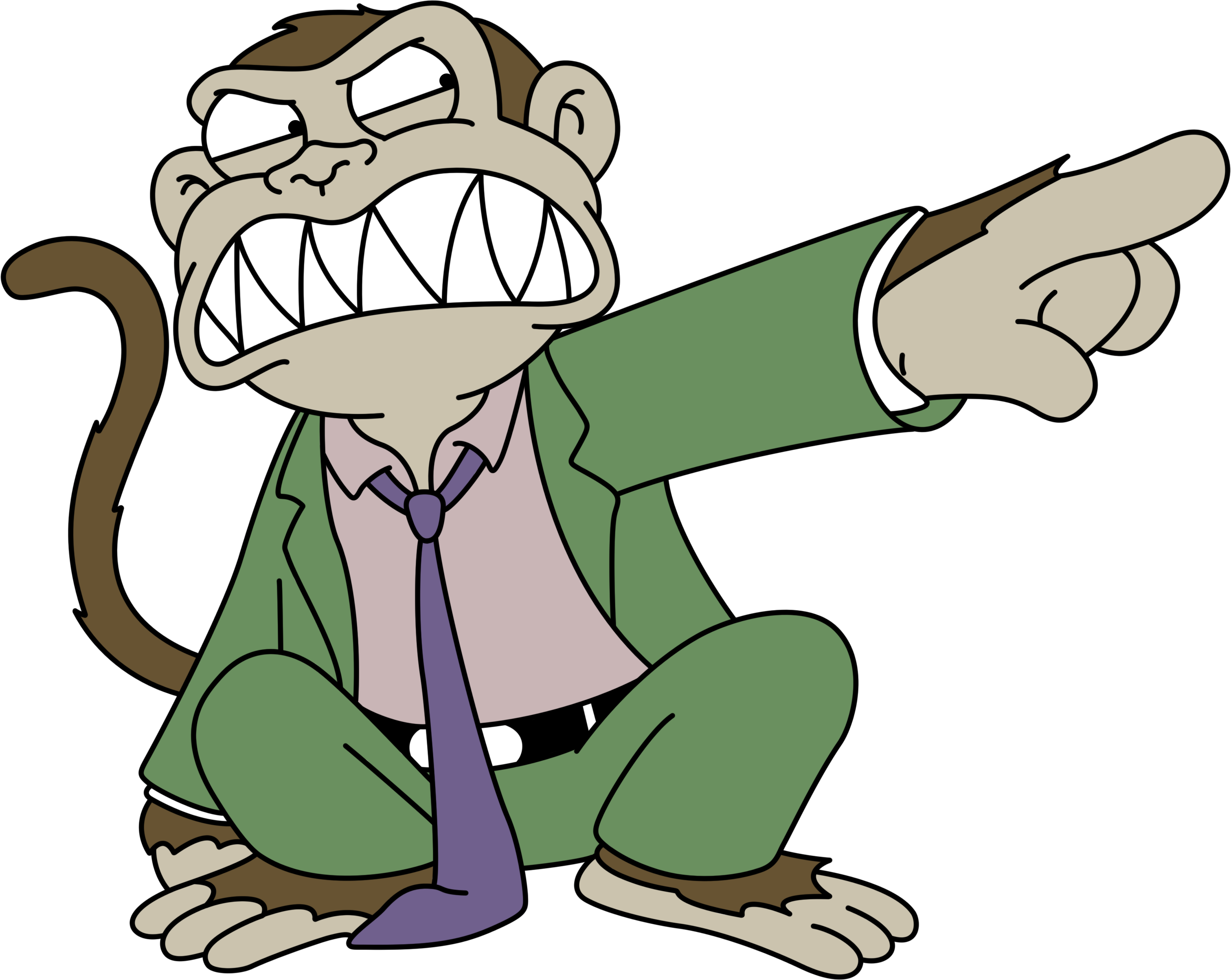Evil Monkey Cliparts - Evil Monkey Family Guy No Background - Png Download (3023x2406), Png Download