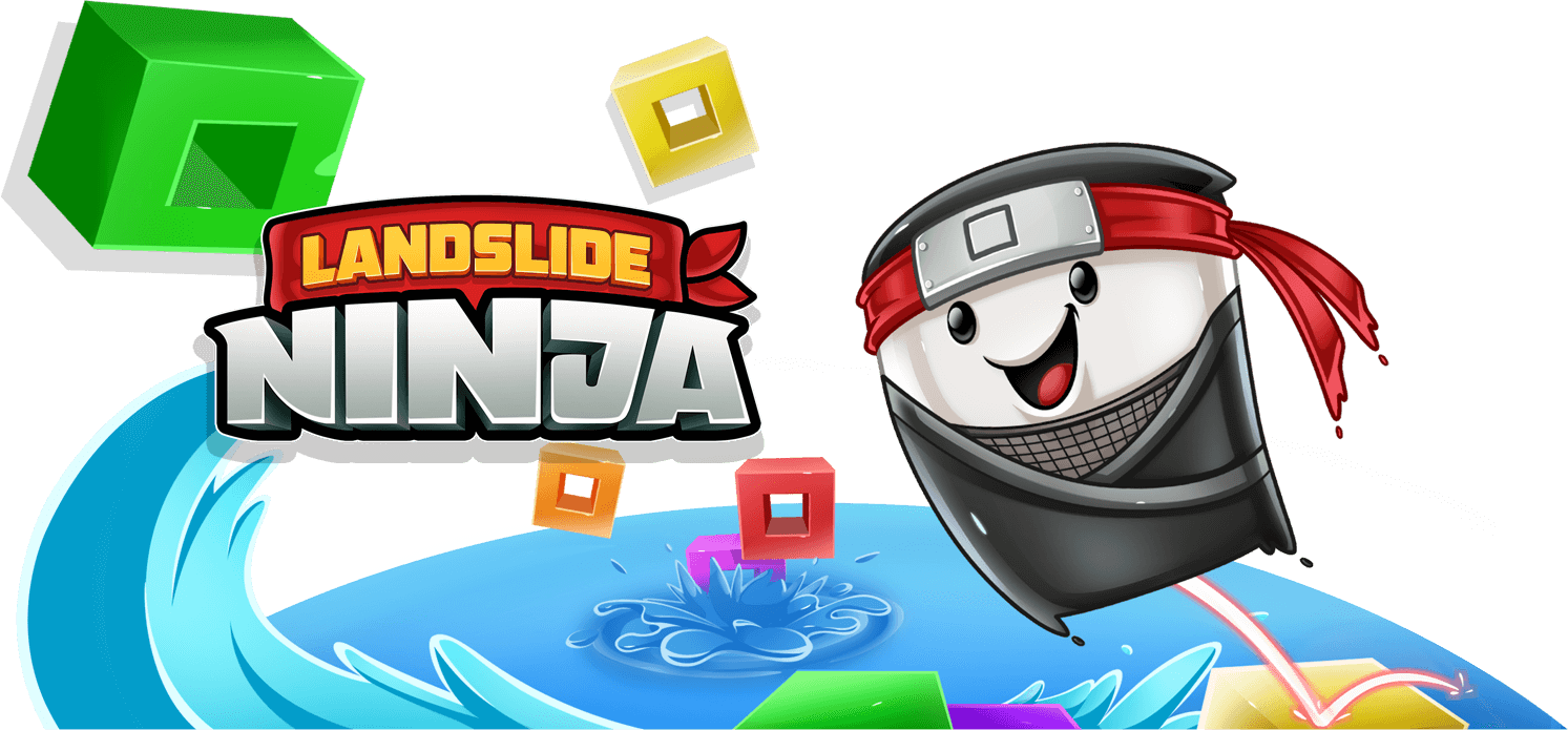 Landslide Ninja Game Art - Landslide Ninja Clipart (1493x695), Png Download
