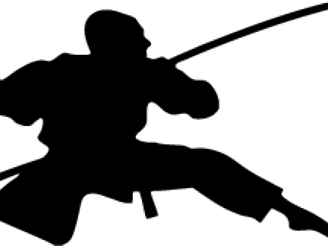 Ninja Clipart Silhouette - Ninja Silhouette - Png Download (640x480), Png Download