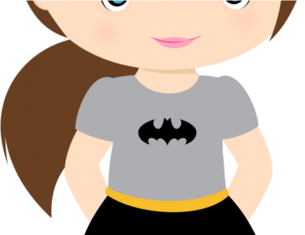 Super Girl Clipart Toddler Superhero - Batichica Niña Caricatura - Png Download (640x480), Png Download