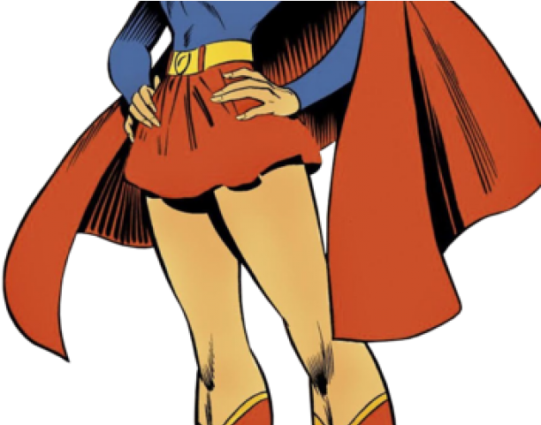 Supergirl Clipart Dc Superhero - Super Girl Cartoon - Png Download (640x480), Png Download
