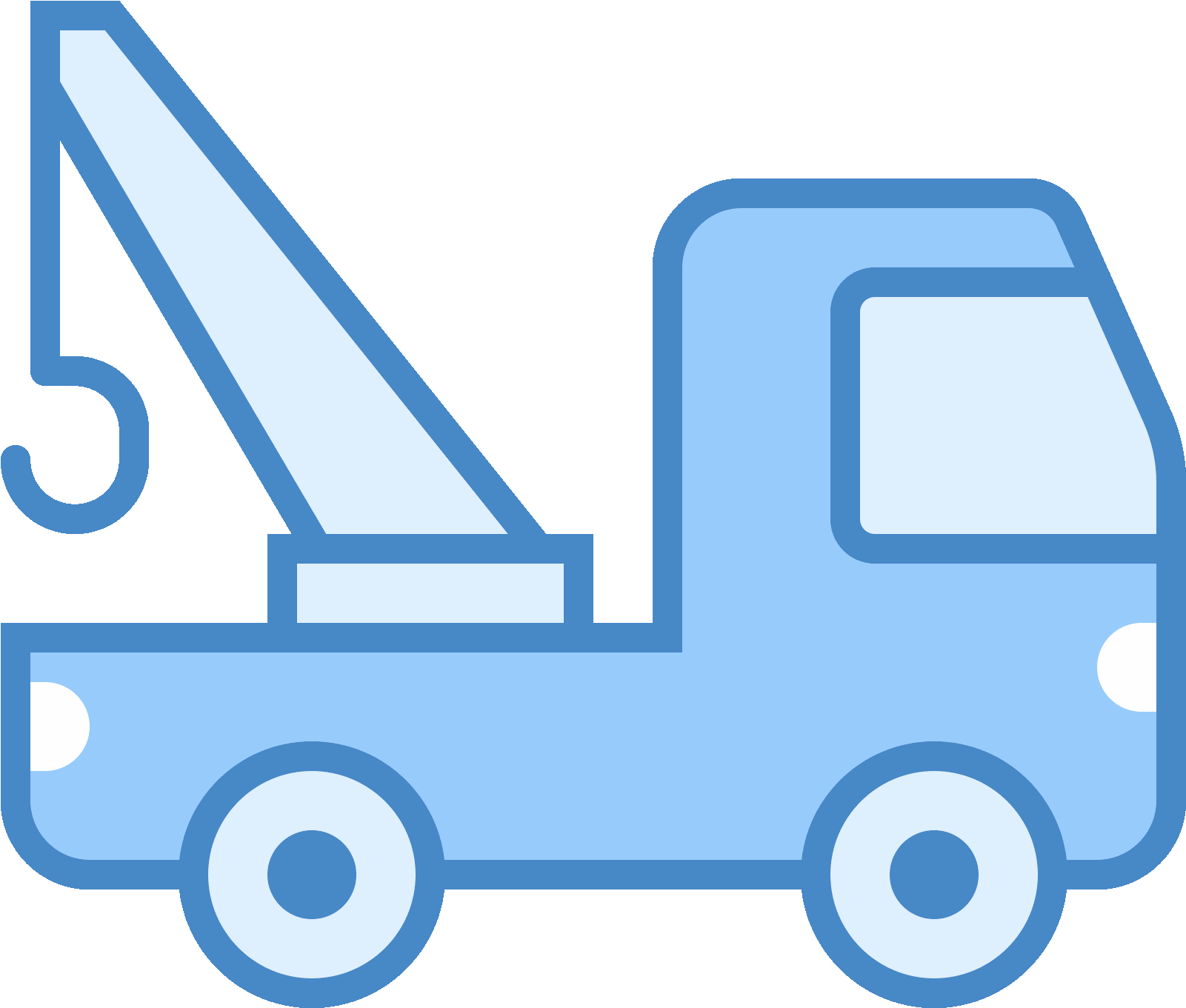 Tow Truck Icon Png Clip Art Royalty Free Library - Tow Truck Blue Icon Transparent Png (1600x1600), Png Download