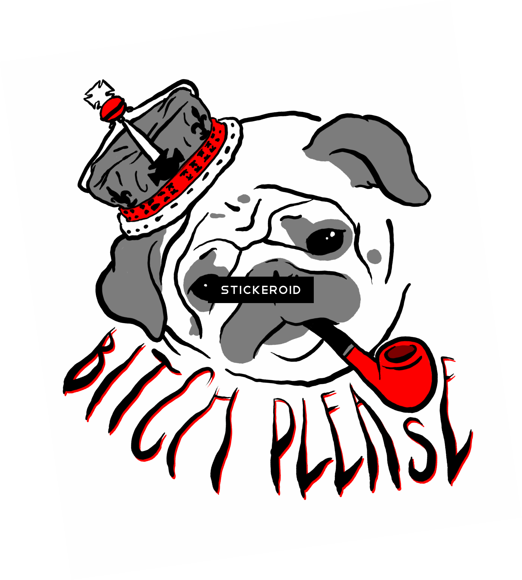 Pug Life Thug - Clip Art - Png Download (1775x1973), Png Download