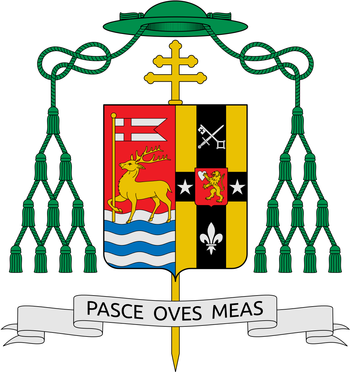 Coat Of Arms Of Leonard Paul Blair - Archbishop Joseph Naumann Coat Of Arms Clipart (1150x1226), Png Download