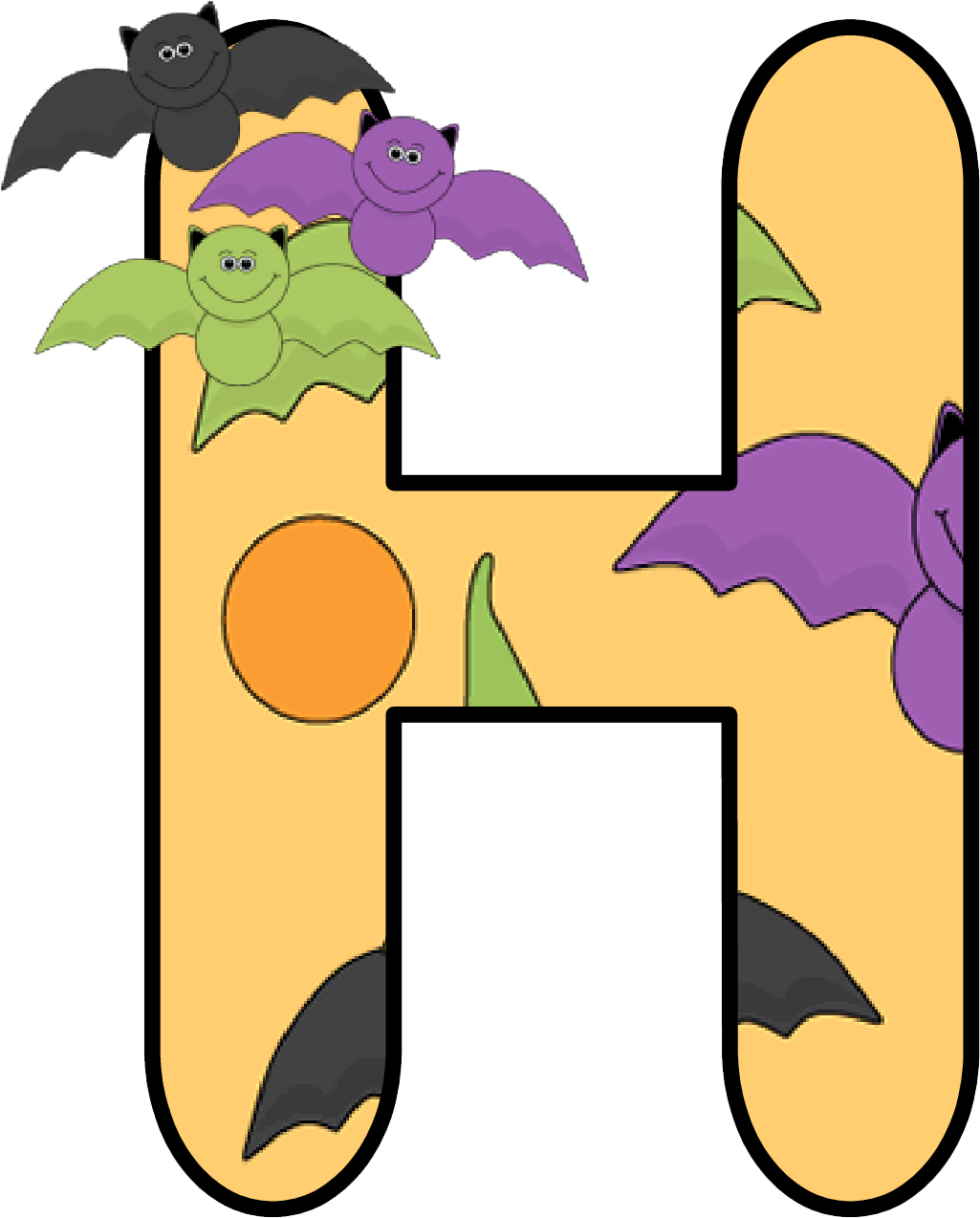 Ch B *✿* Alfabeto Murcielago De Kid Sparkz Halloween - Imagenes De Letter Y Alfabeto Pinterest Murcielago Clipart (1049x1348), Png Download