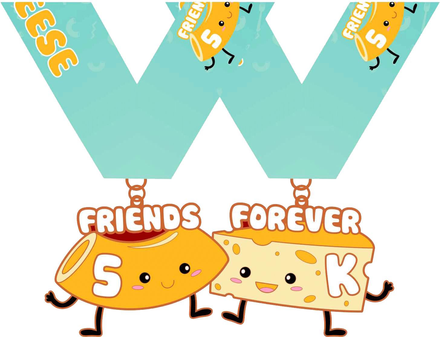 Friends Forever 5k Clipart (1528x1254), Png Download