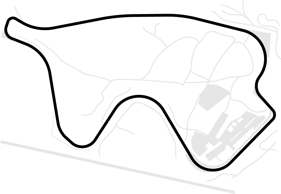 Canadian Tire Motorsport Park - Line Art Clipart (1001x751), Png Download