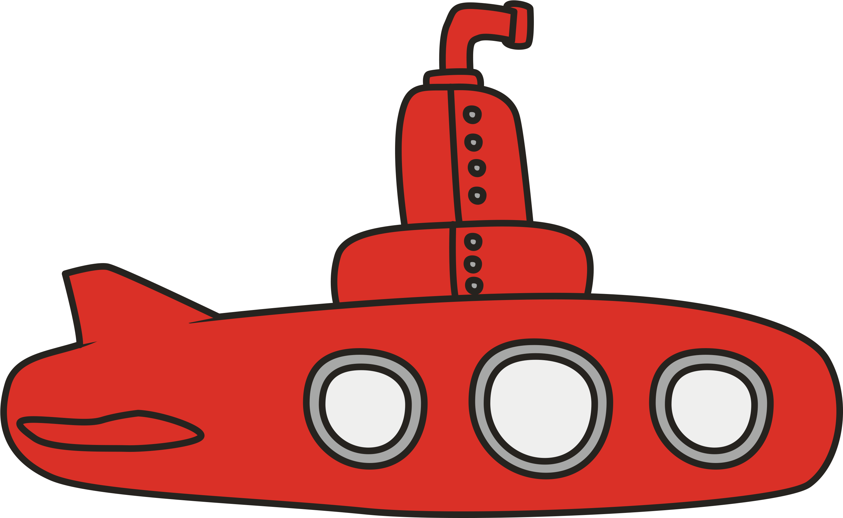 Click On The Submarine To Explore - The Simpsons Clipart (3000x1950), Png Download