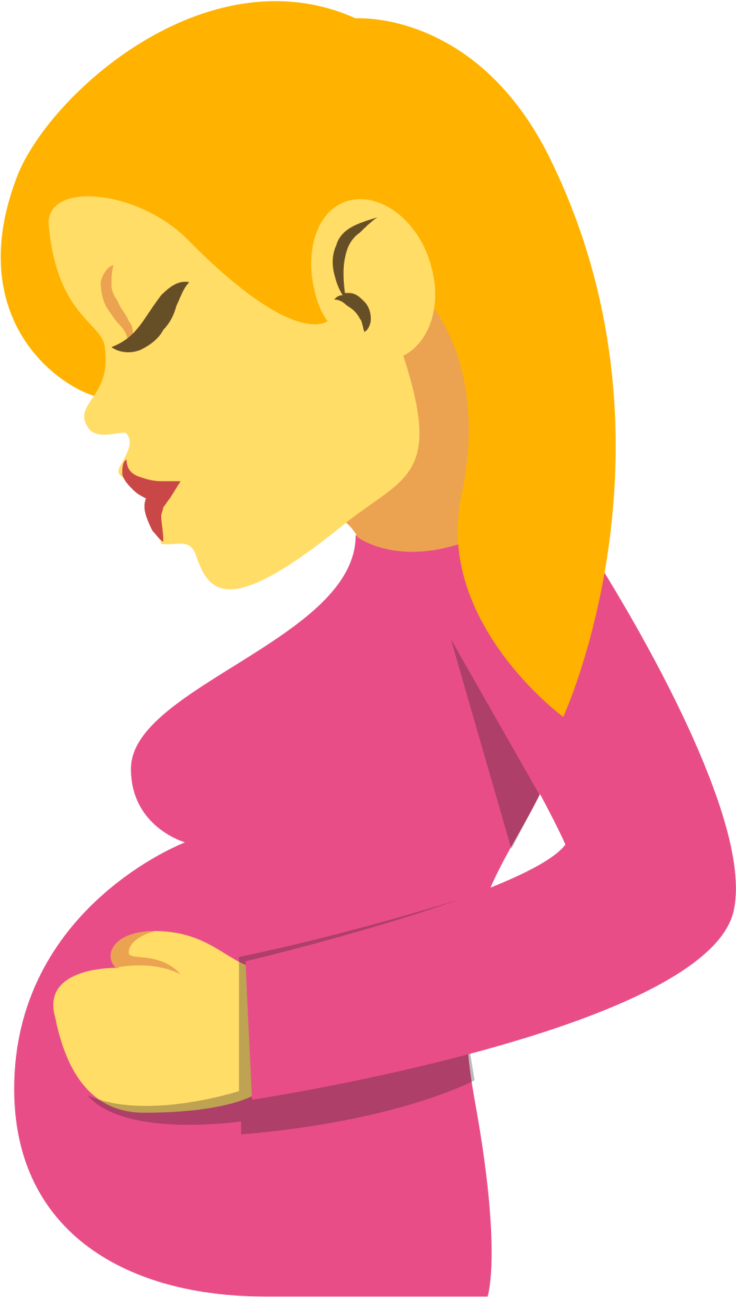 Open - Pregnant Emoji Clipart (2000x2000), Png Download