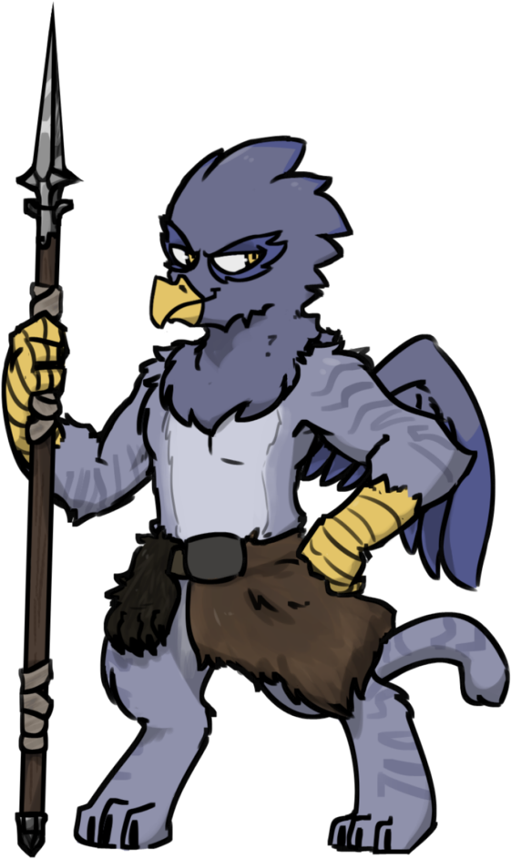 Thebirdiebin, Barbarian, Bipedal, Druid, Dungeons And - Smirk Clipart (613x1024), Png Download