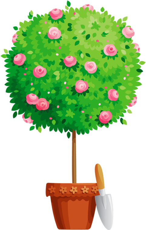 Flower Pot My Garden Valley Pinterest Clip - Flower Pot Clipart Png Transparent Png (515x801), Png Download