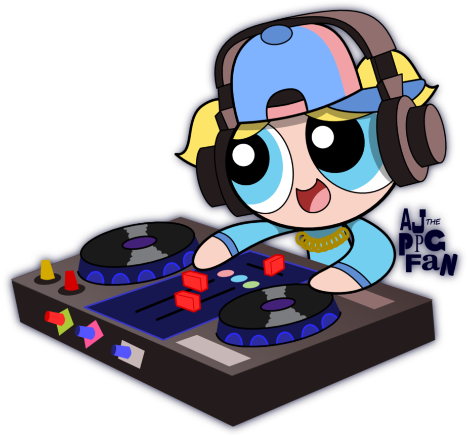 Codes For Insertion - Powerpuff Girls Bubbles Dj Clipart (925x863), Png Download