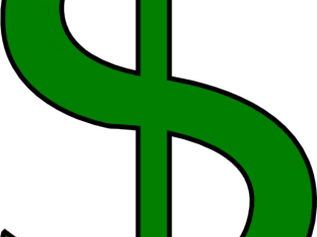 Dollar Clipart Green - Scalable Vector Graphics - Png Download (640x480), Png Download