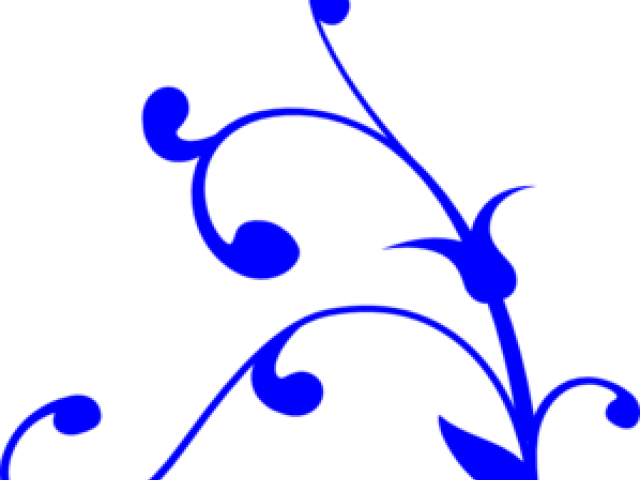 Dark Blue Clipart Swirl - Tree Branch Clip Art - Png Download (640x480), Png Download