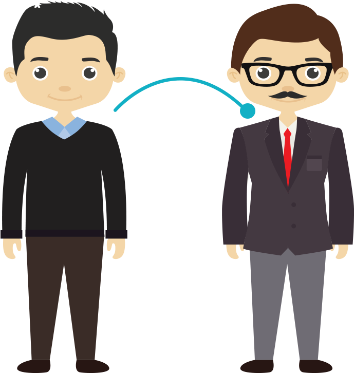 Career Counselor India - Office Man Cartoon Png Clipart (800x800), Png Download