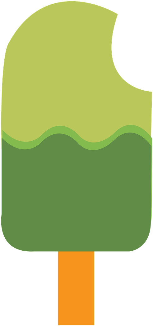 Popsicle Pop Green - Picole Verde Png Clipart (1280x1149), Png Download