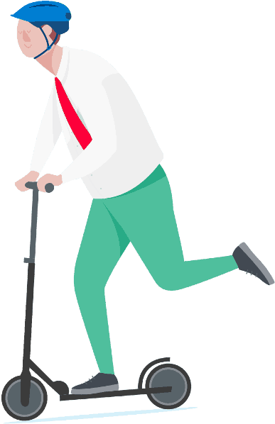 Scooter Clipart Active Play - Rideamigos Corp. - Png Download (460x674), Png Download