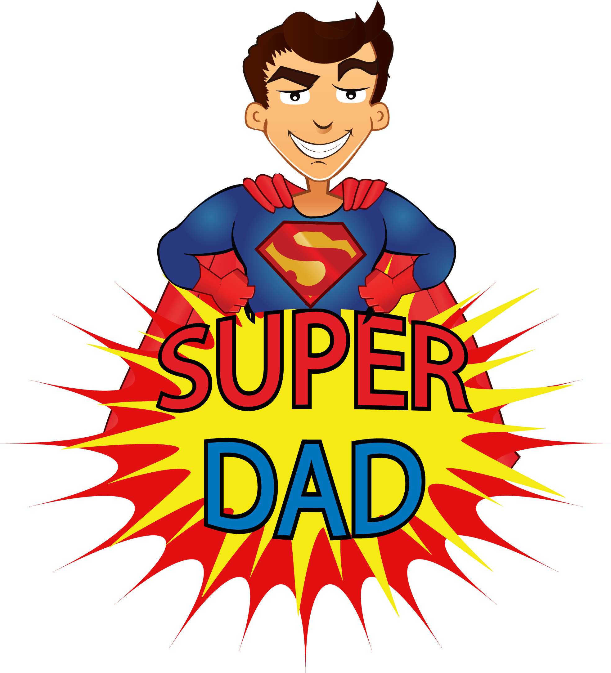 Father Vector Hero - Abba영문법2 [book] Clipart (1969x2170), Png Download