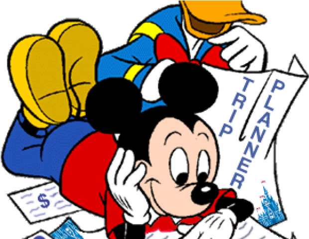 Disney Planning Cliparts - Mickey Planning - Png Download (640x480), Png Download