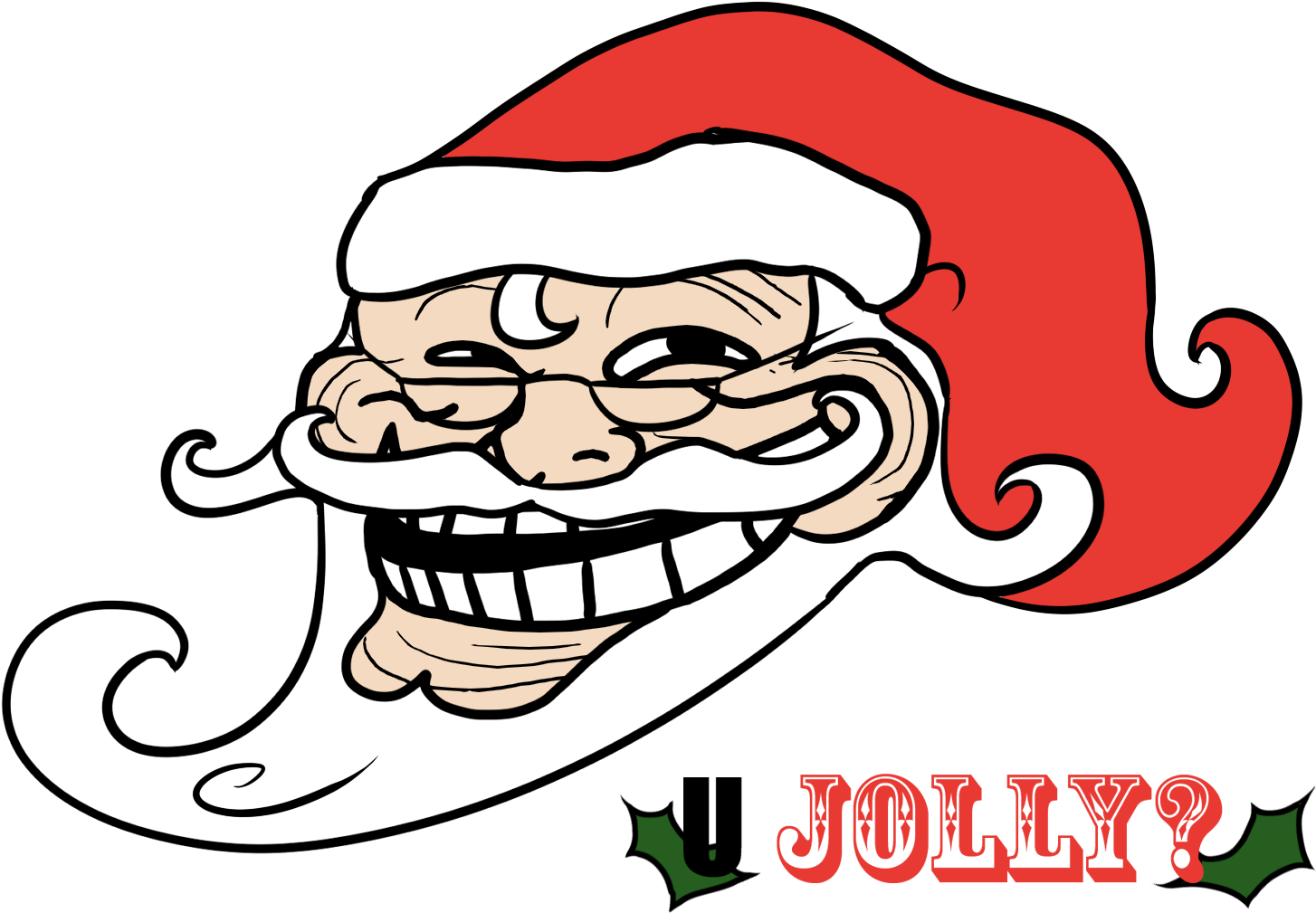 Meme Clipart Troll - Christmas Day - Png Download (1558x1126), Png Download