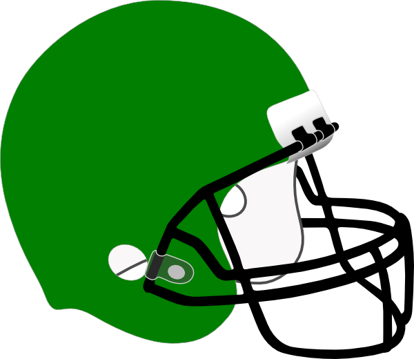Football Helmet Clip Art Green At Clker Com Vector - Football Helmet Clipart Png Transparent Png (600x520), Png Download