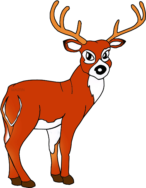 United States Clip Art By Phillip Martin, Nebraska - Elk Clipart - Png Download (540x648), Png Download