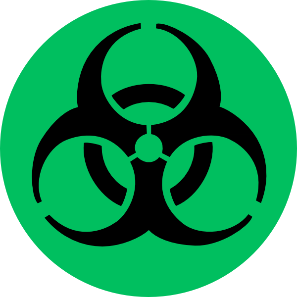 Biohazard Symbol Clipart (600x600), Png Download