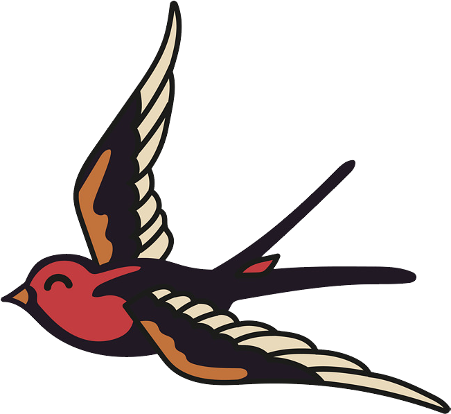 Swallow Png - Golondrina Dibujo Png Clipart (733x819), Png Download