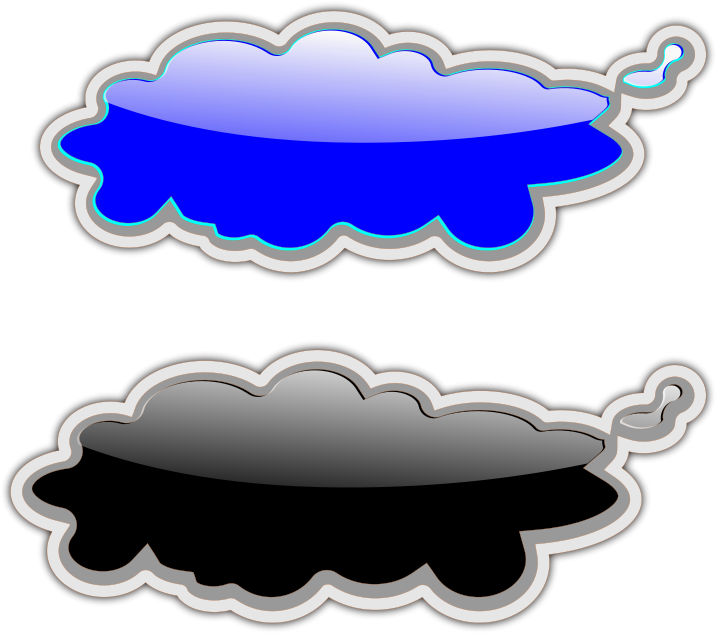 Glossy Clouds-2 Clipart Png Transparent Png (600x600), Png Download
