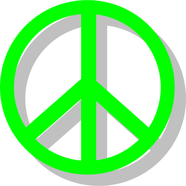 Peace Symbol Clipart 70's - Vw Bug Silhouette - Png Download (600x600), Png Download