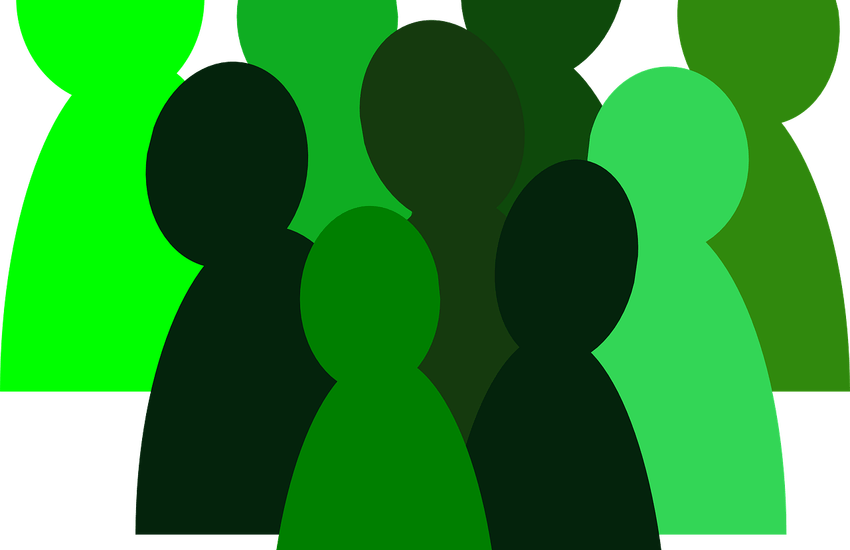 Meeting Clipart Team Meeting - Group Of People Drawing - Png Download (850x550), Png Download