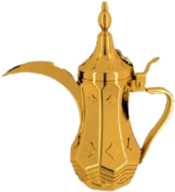 Gold Dullah - Arabic Coffee Pot Png Clipart (600x600), Png Download