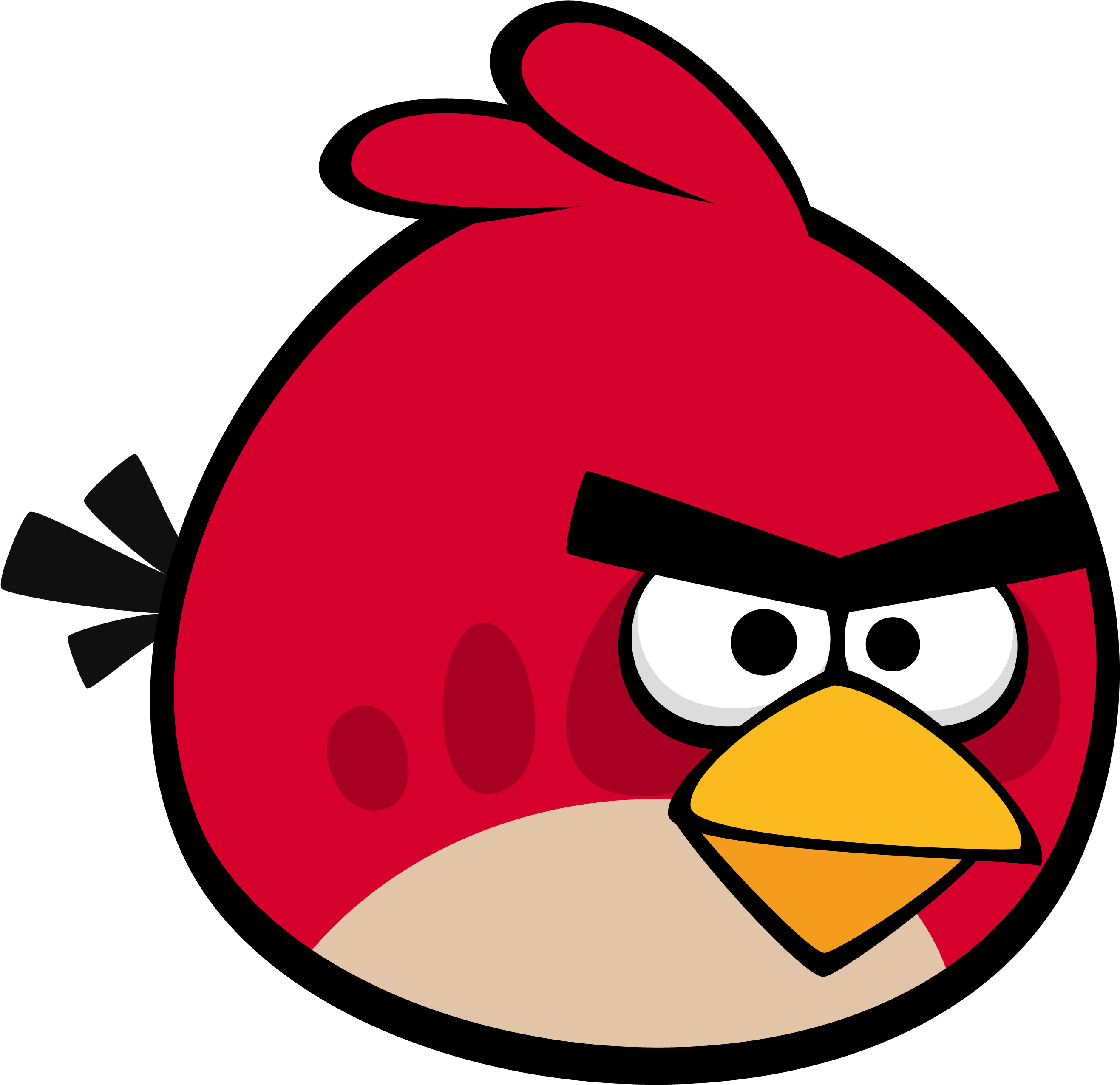 Manchester United Boss Louis Van Gaal Leaves Swansea - Angry Birds Clipart (3220x3044), Png Download