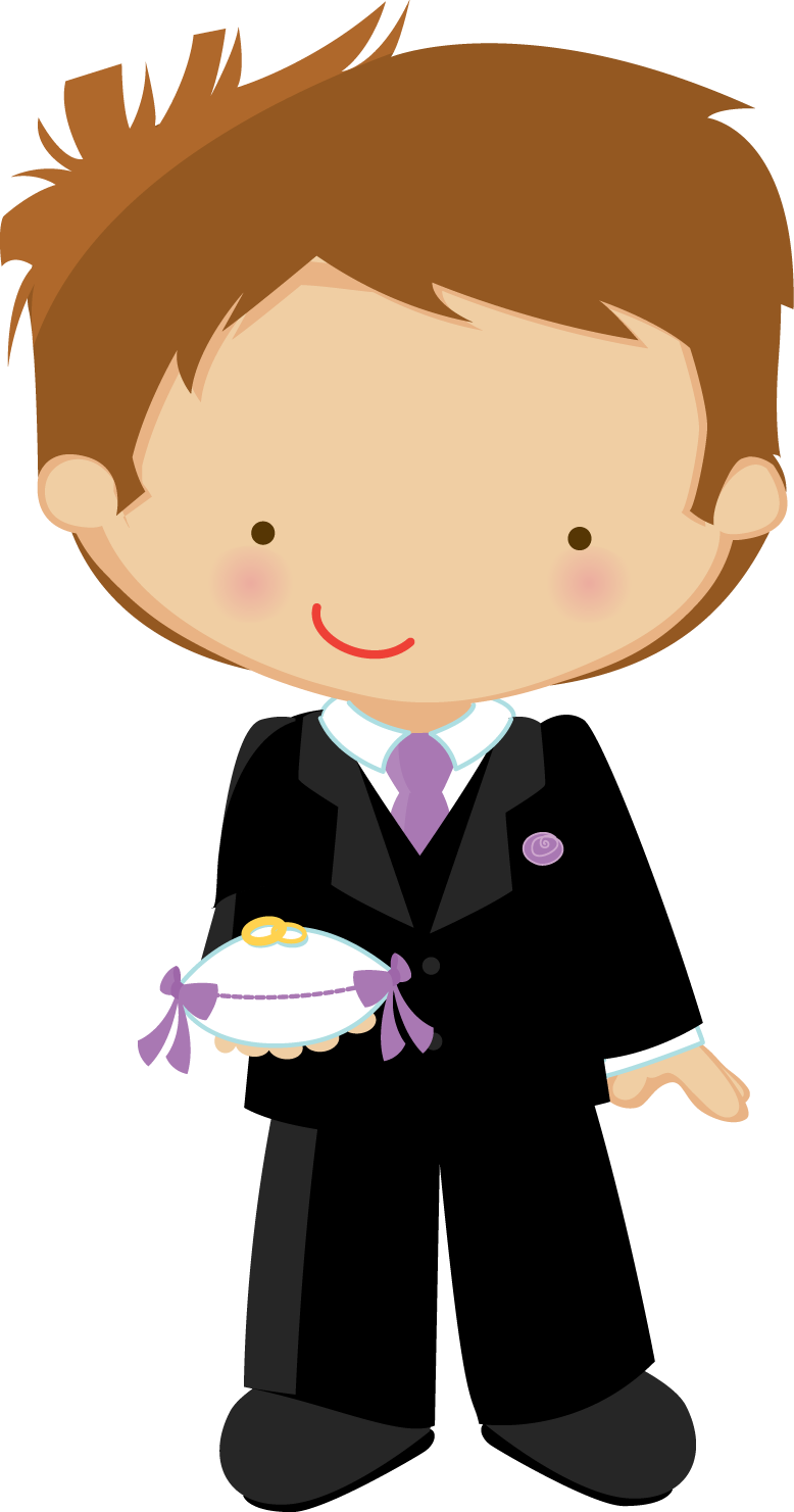 Wedding Designs, Paper Dolls, Ring Bearer, Clip Art, - Pajem E Daminha Png Transparent Png (778x1481), Png Download
