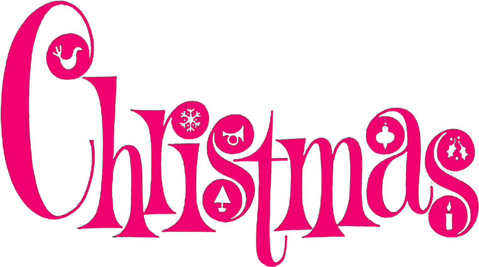 Free Christmas Clip Arts Image In High Resolution For - Christmas Font Clip Art - Png Download (1600x881), Png Download
