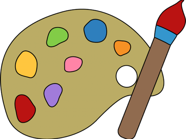 Painting Clipart Student - Cute Clipart Paint - Png Download (640x480), Png Download