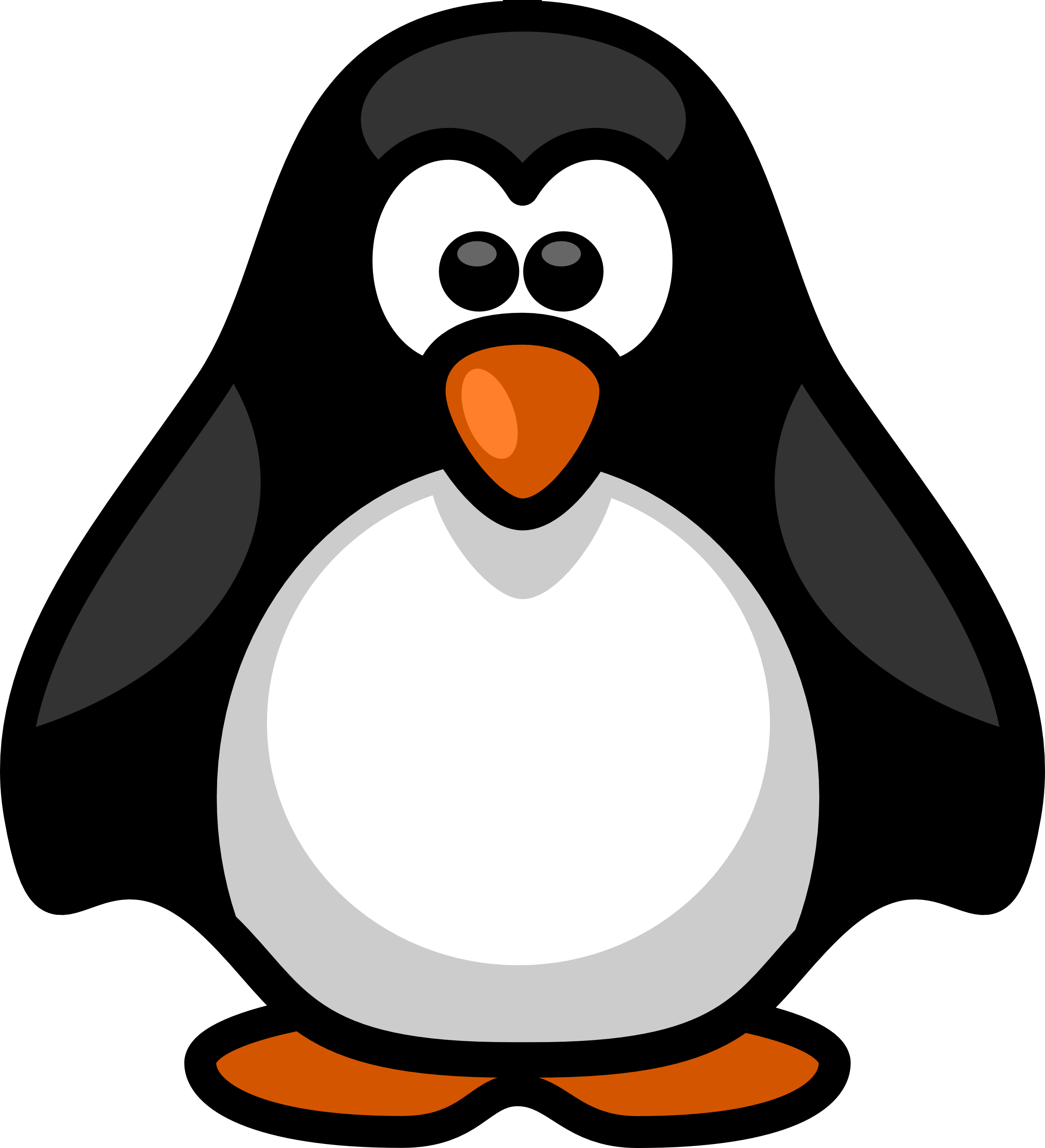 Penguins Clip Art - Color Of A Penguin - Png Download (1969x2163), Png Download